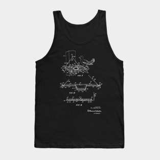 Bird Feeder Device Vintage Patent Hand Drawing Tank Top